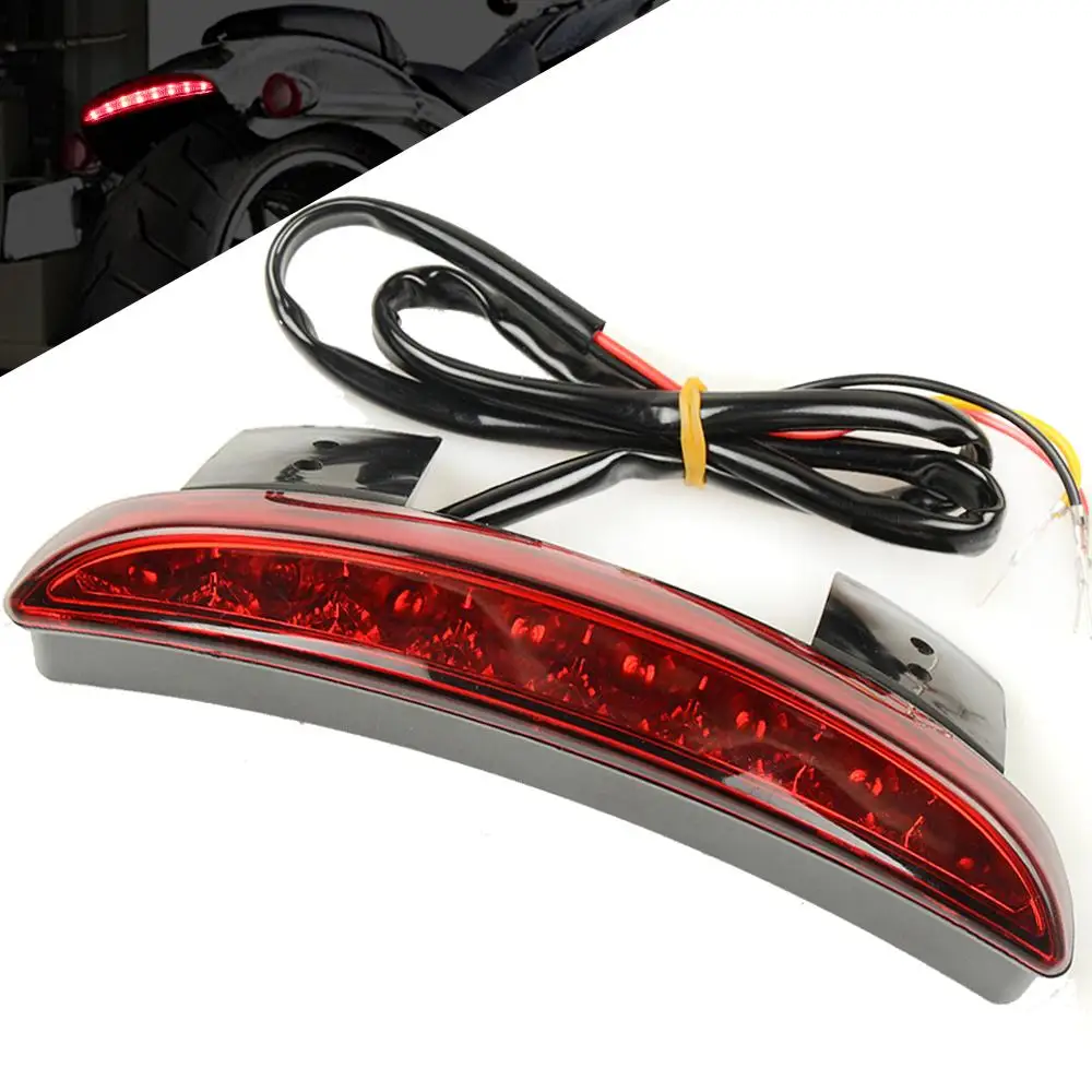 Купи 12V Motorcycle Rear Brake LED Tail Stop Light Lamp For Cafe Racer Taillight Rear License Plate Light Decorative Lamp за 260 рублей в магазине AliExpress