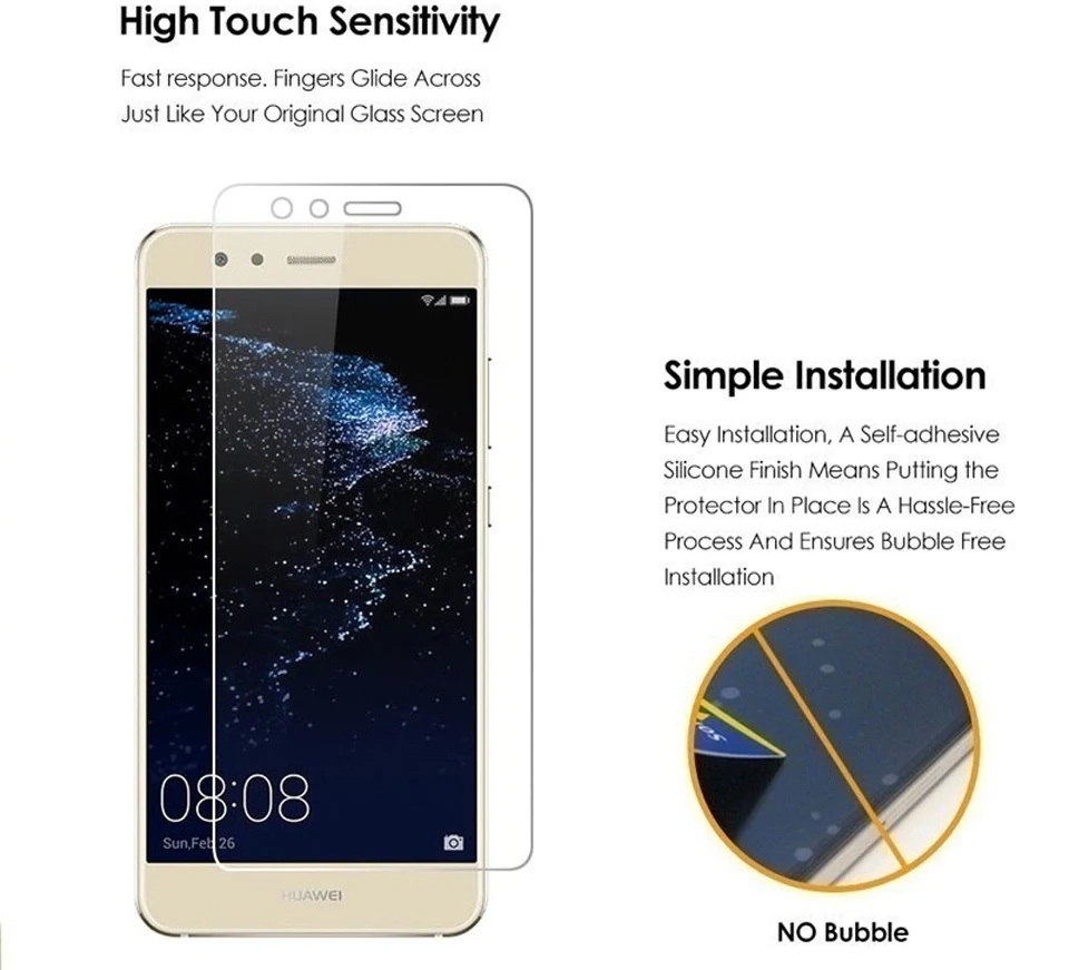 Закаленное стекло для huawei p10 lite sreen протектор 2.5D HD мобильный телефон защитная