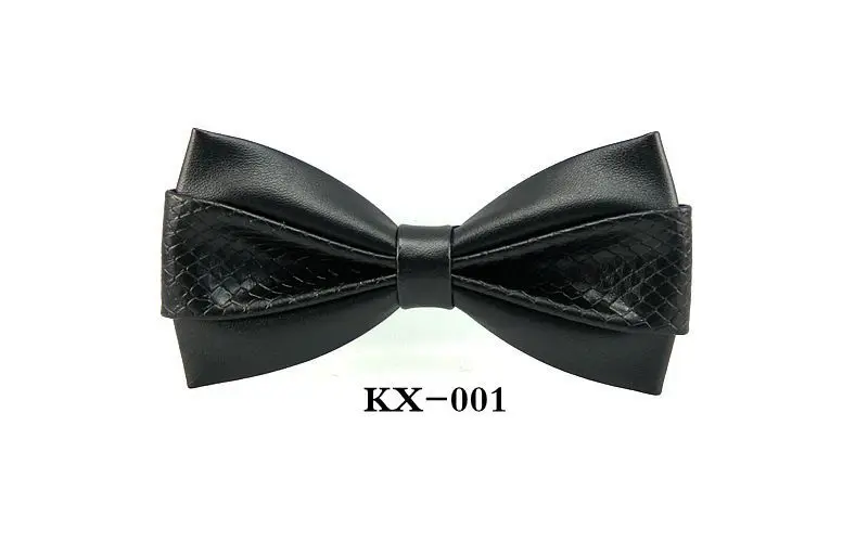 Bow Tie Элегантный мужской галстук-бабочка из искусственной кожи в цветочек, клетку, полоску, леопарда, Пейсли, на шею, повседневный мужской деловой галстук-бабочка, для свадьбы, вечеринки, ручной работы, подарок - Цвет: Bow Tie