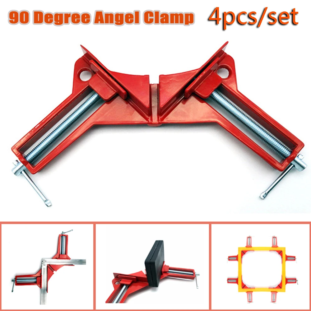 4 шт. плоскогубцы для стекла 90 градусов правый угловой зажим цинк алюминий