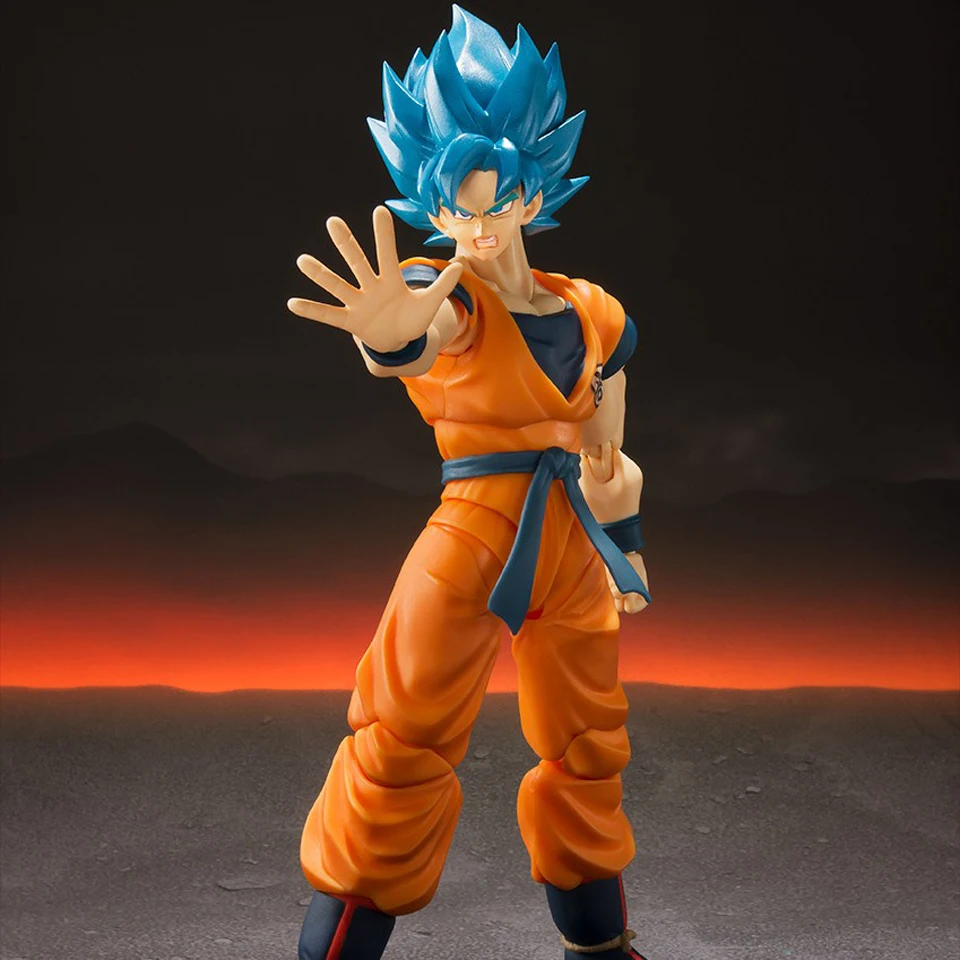 Tronzo Original Tamashii NACES Bandai S.H. Figuarts Super Saiyan Goku SSJ синий Dragon Ball Z Broly фигурка игрушки