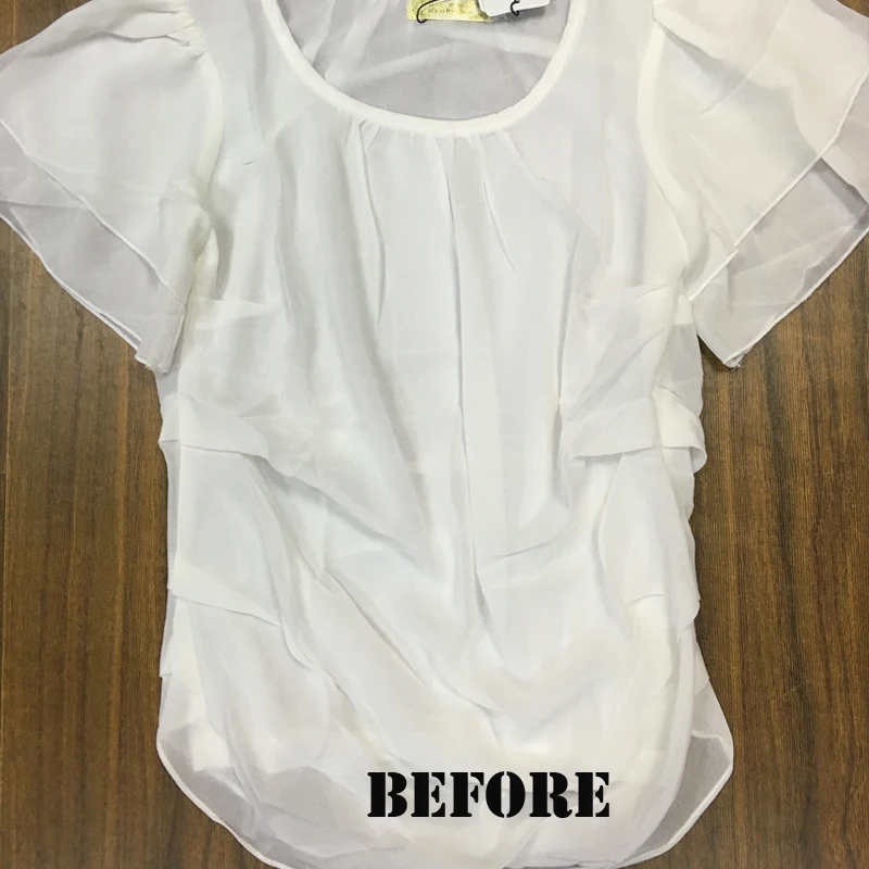 Женские блузы шифоновые рубашки однотонные с коротким рукавом бабочкой