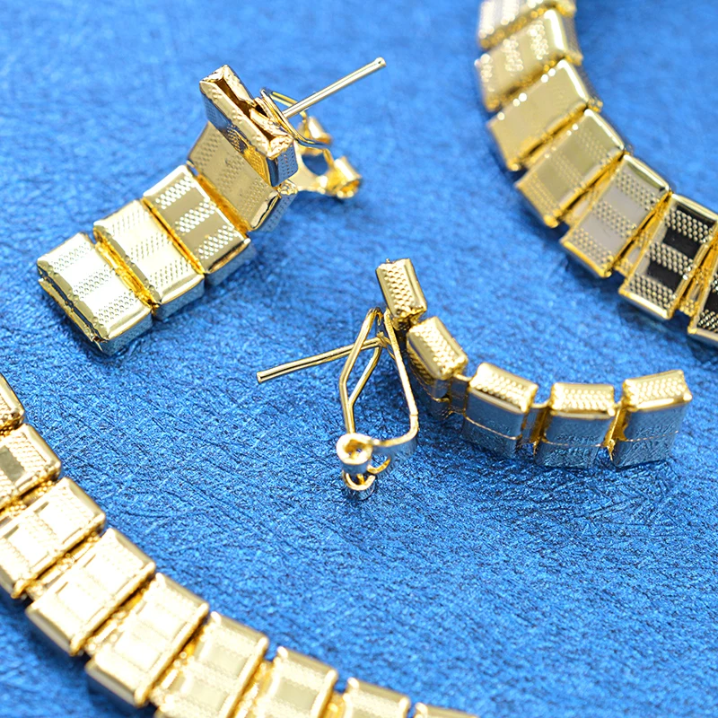 Солнечные ювелирные изделия классические Большой воротник набор украшений для