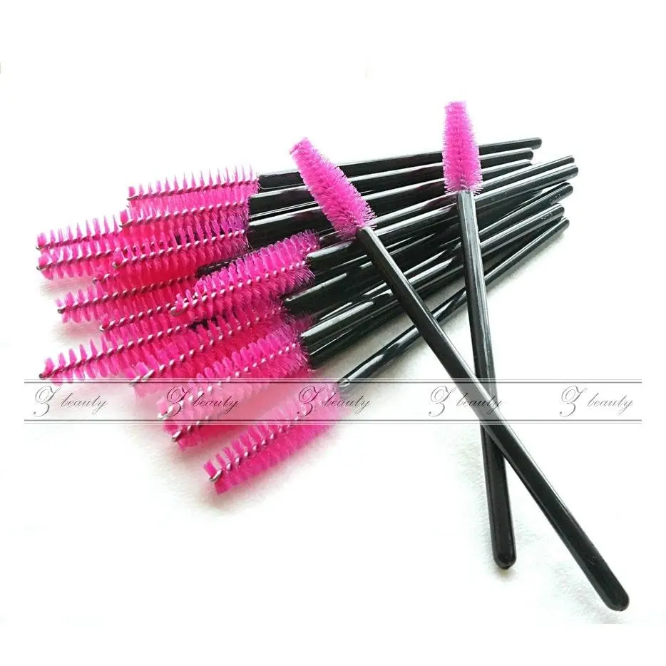 200 шт розовые Одноразовые Тушь для ресниц палочка кисть наращивания макияж |