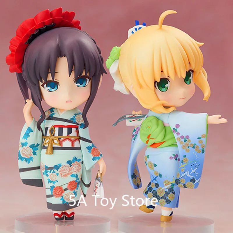 Аниме Fate Stay Night Chara Forme Plus 007 Saber &amp 008 Rin Tohsaka ПВХ экшн-фигурка Коллекционная модель