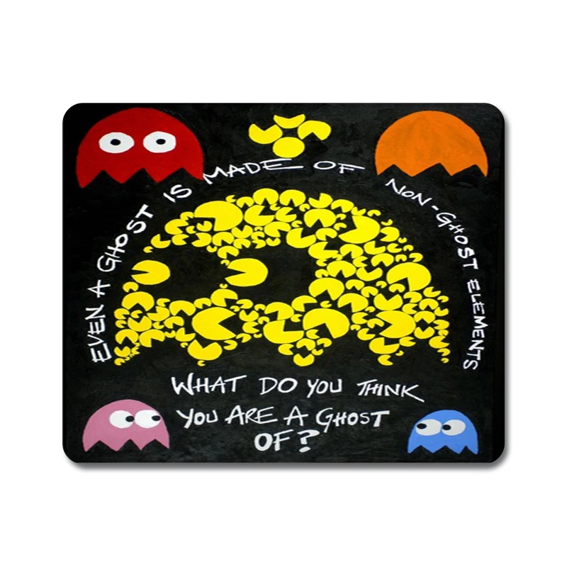 Винтажная Pexel видео игра Pacman натуральный резиновый коврик для мыши Коврик