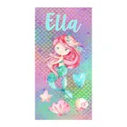 Милое персонализированное пляжное полотенце для душа Русалка s, персонализированное полотенце для ванной комнаты русалка, детские подарки для девушек