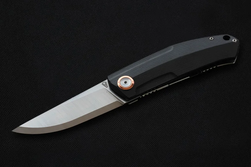VOUKING G02 карманный складной нож 12C27N сталь 60hrc открытый инструмент для Самообороны ножи выживания EDC острый Флиппер кемпинг охотничий нож тактический - Цвет: Black