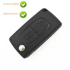 Чехол-книжка для ключа PSA, Citroen C4, c4l, c3, c2, c5, CE0536, 2 кнопки