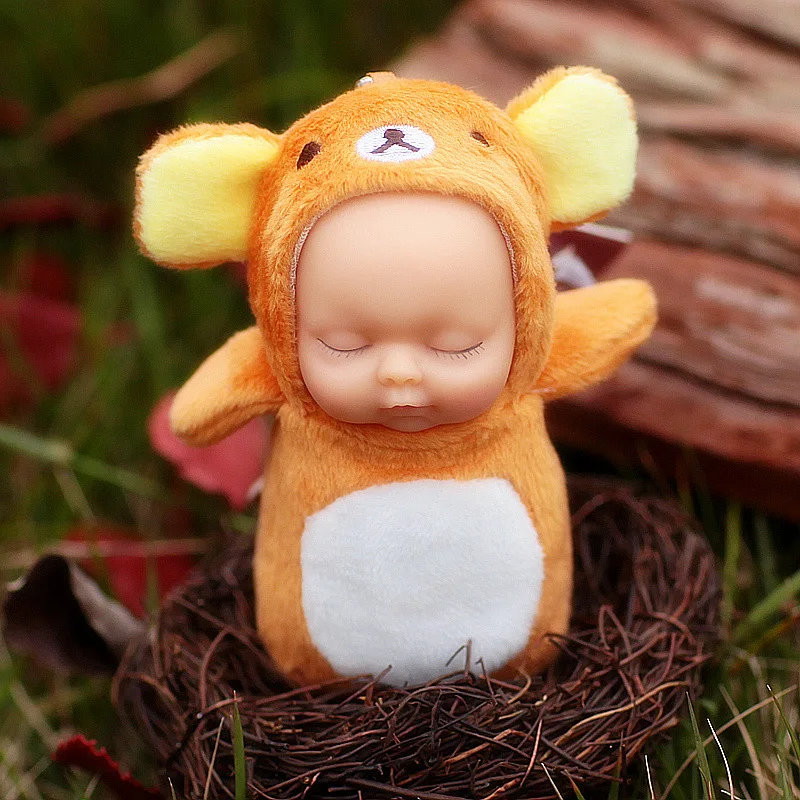 Мода Kawaii Тоторо плюшевый брелок с помпоном Спящая кукла брелок для женщин аксессуары для сумок автомобильный брелок