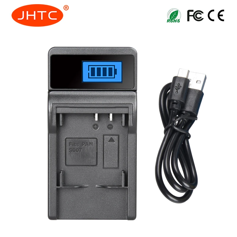 Зарядное устройство для аккумуляторов JHTC CGA S007 CGR S007E Panasonic Lumix DMC TZ1 TZ2 TZ3 TZ4 TZ5 TZ50 TZ15 |