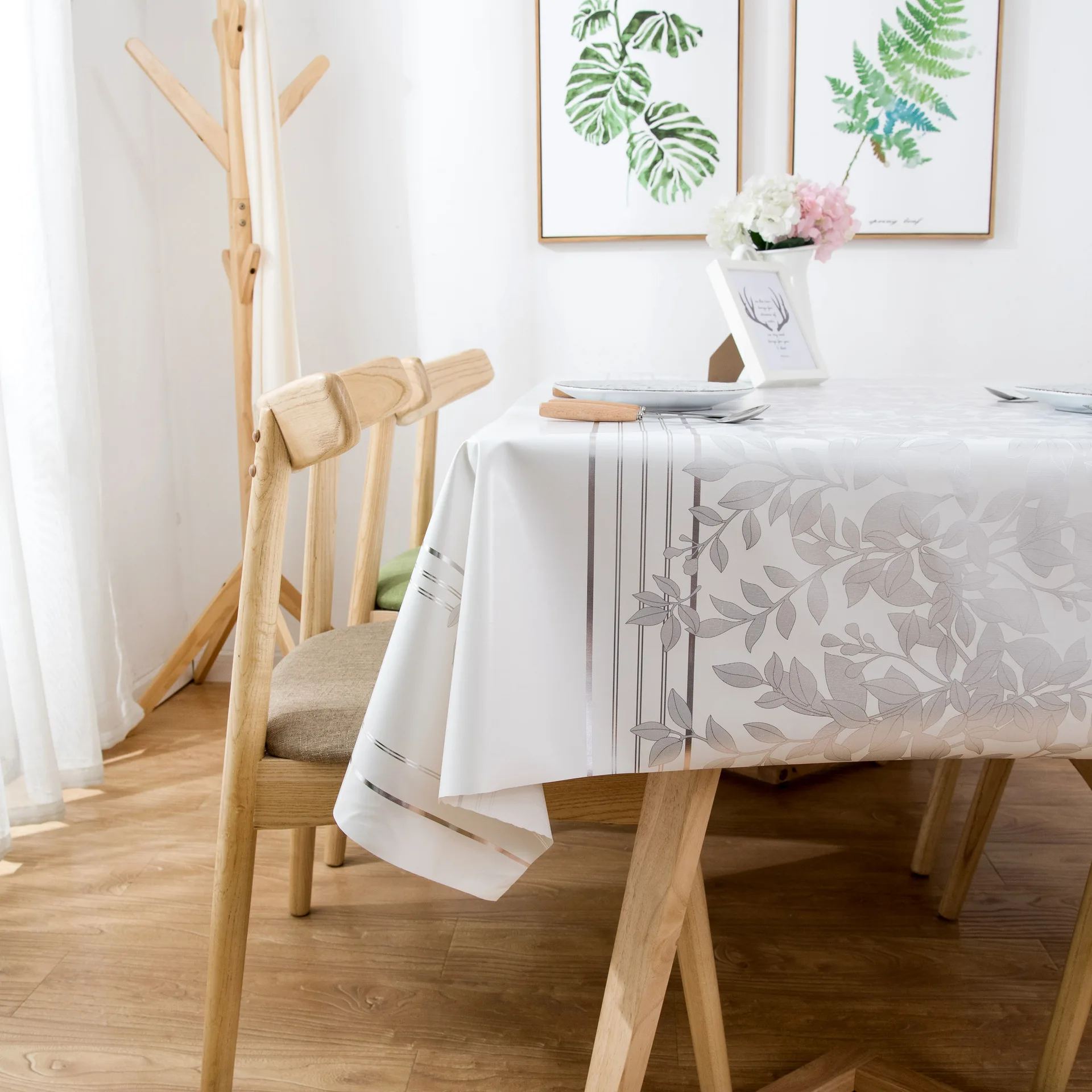 Водонепроницаемая маслонепроницаемая скатерть для стола прозрачная виниловая