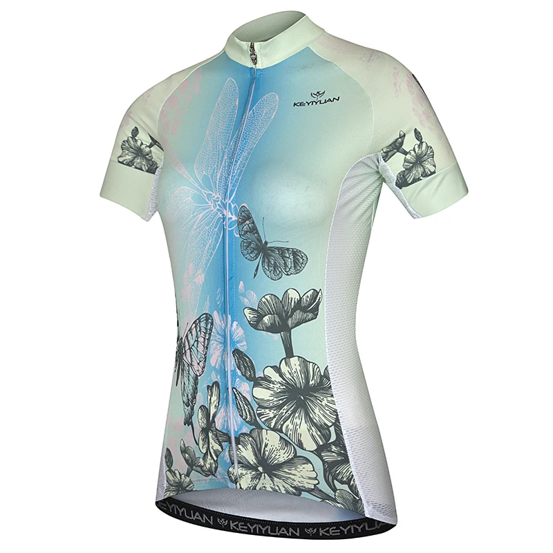 

KEYIYUAN Cycling Spring Summer Short Sleeve Women's Clothing Mountain Bike Riding Shirt Sunscreen Breathable Outdoor Sportswear