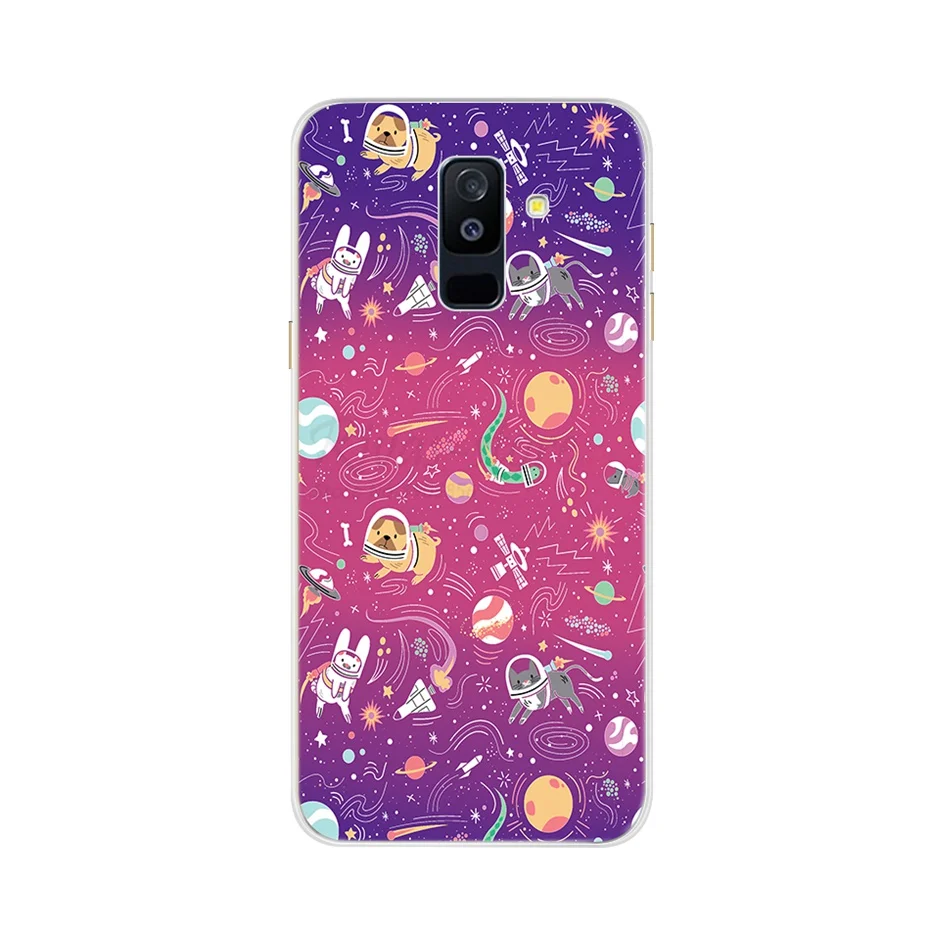 Абрикосовый Для samsung Galaxy A6 плюс A6Plus чехол на samsung A6 плюс Чехол Мягкий силиконовый чехол для задней панели мобильного телефона из термопластика чехол для принципиально A6 плюс 6 A6 - Цвет: Абрикосовый