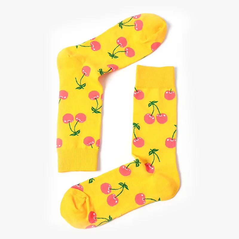 Носки для скейтборда Chaussette Homme мужские и женские носки с фруктами ананас черешня