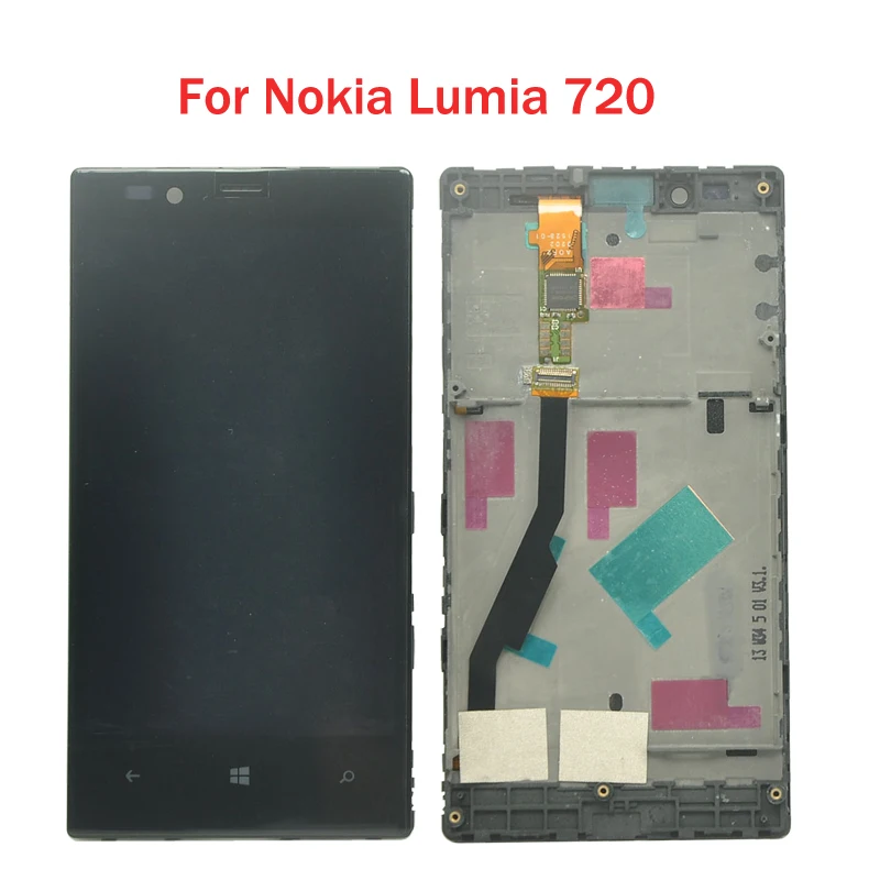Оригинальный Для Nokia Lumia 720 ЖК дисплей с кодирующий преобразователь сенсорного
