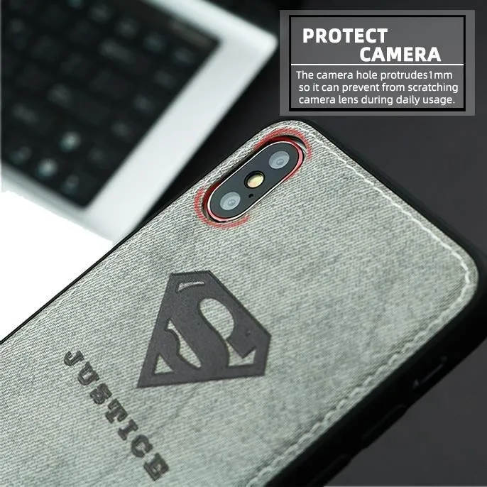 Марвел Мстители ткань чехол для телефона для Iphone 7 8 6 6s Plus X Xs Max Xr паук ткань мягкий чехол DC Вселенная холст силиконовый чехол