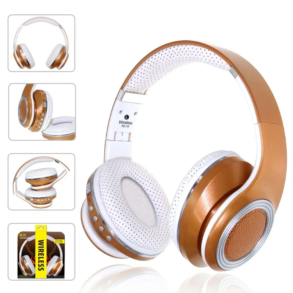 Моды Игровые наушники FE-19 складной проводной Беспроводной Bluetooth Smart стерео