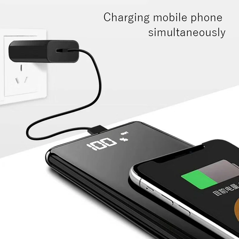 Зарядное устройство с ЖК дисплеем 10000 мАч для iPhone X 8 Plus Samsung S9|Внешние