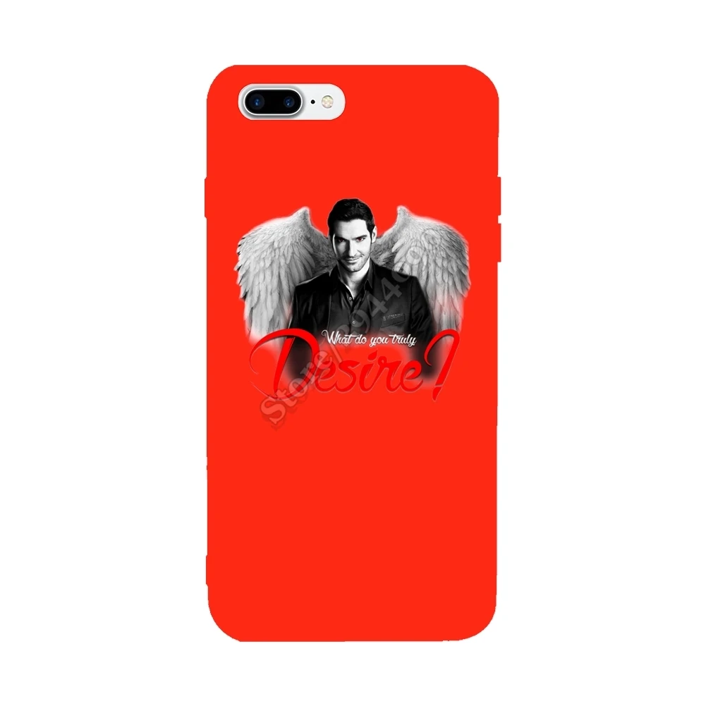 New Lucifer For Iphone 6S 6 7 8 Plus Case Soft TPU Colorful Anti-Knock Covers X |