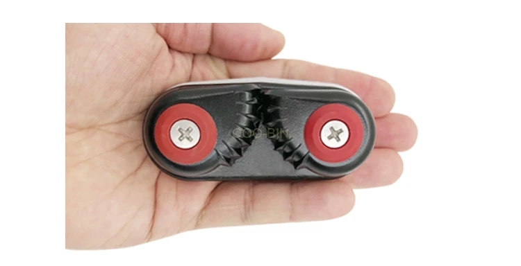 Анодированный алюминиевый сплав черный морской шкив зажим для парусника Каяка