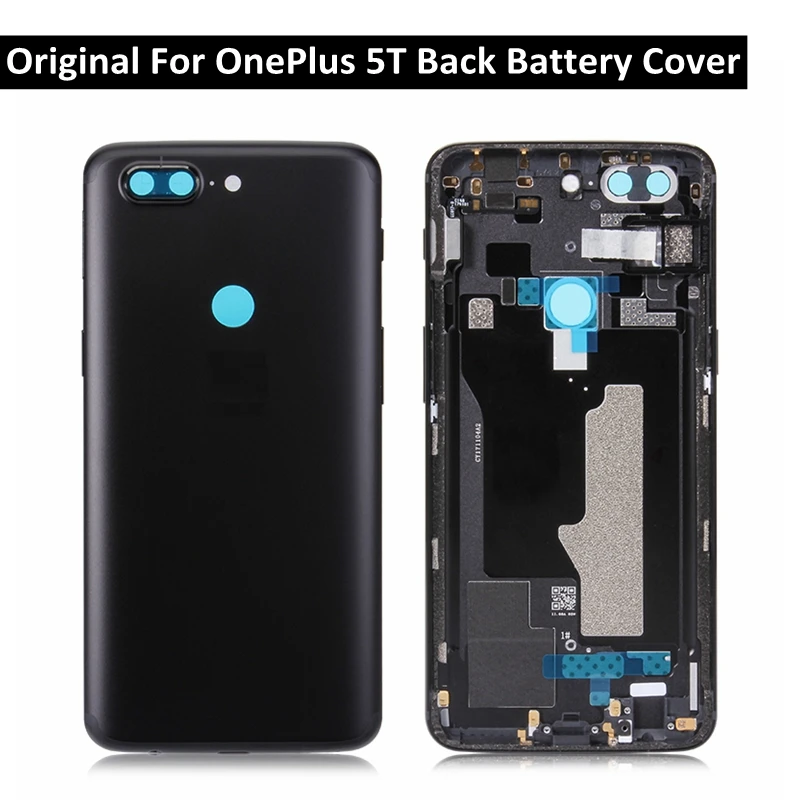 OnePlus 5 T Задняя крышка батареи оригинальный металлический корпус двери One Plus