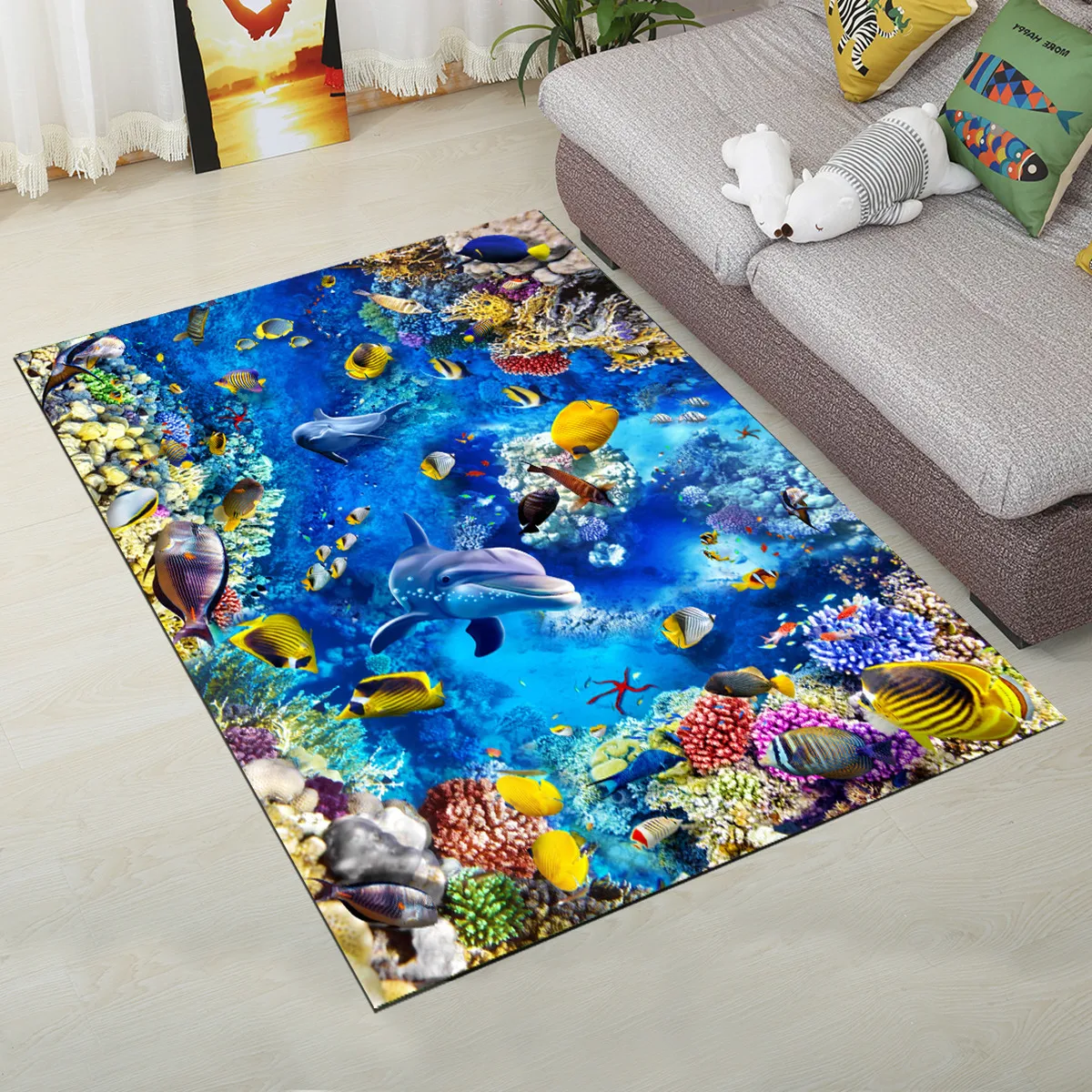 Впитывающий напольный ковер Zeegle для гостиной коврики дивана журнального столика