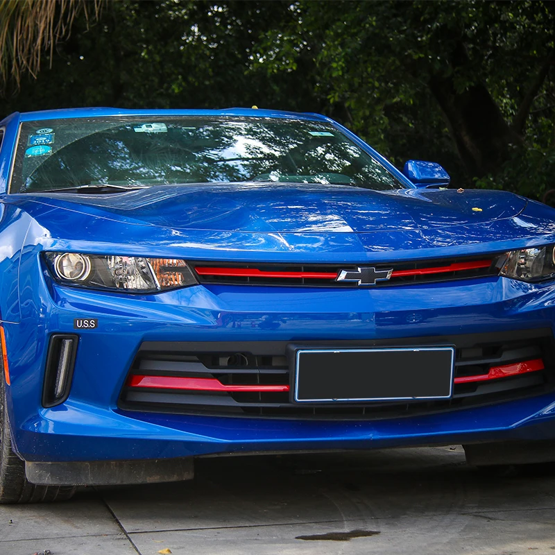 Накладка на передние грили SHINEKA наклейка рамку для Chevrolet Camaro 2017 аксессуары