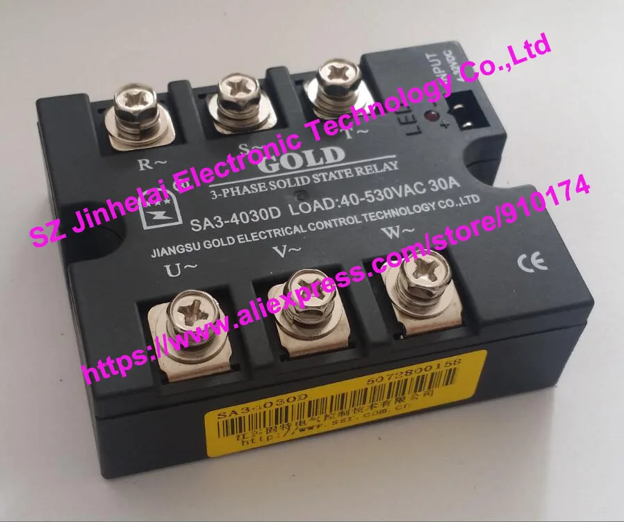 SA34030D (SA3 4030D) золотистое Аутентичное Оригинальное 3 фазное твердотельное реле