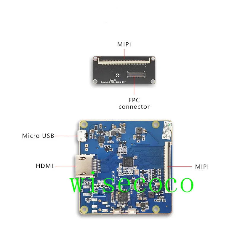 drive board 2560*1440 5.5 inch 2K LCD display LS055R1SX04 MIPI to HDMI board for Wanhao d7 plus lcd - Color: drive board