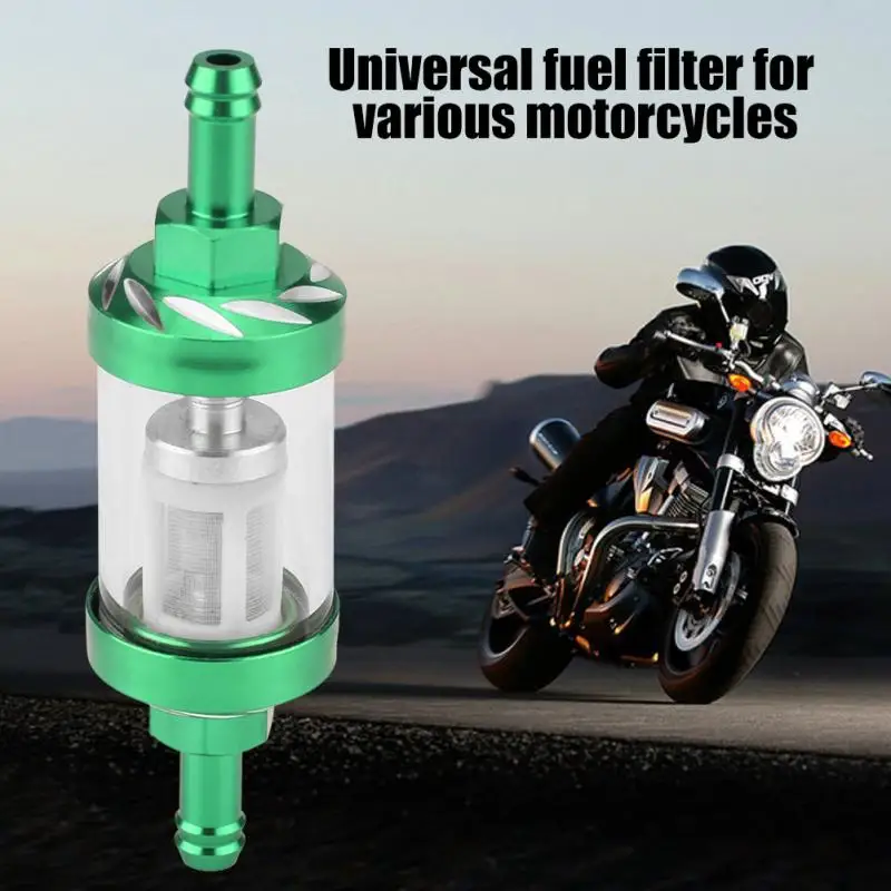 Metal Glass Inline Gas Oil Fuel Filter 8mm Thread Replacement for Motorcycle Accessories | Автомобили и мотоциклы