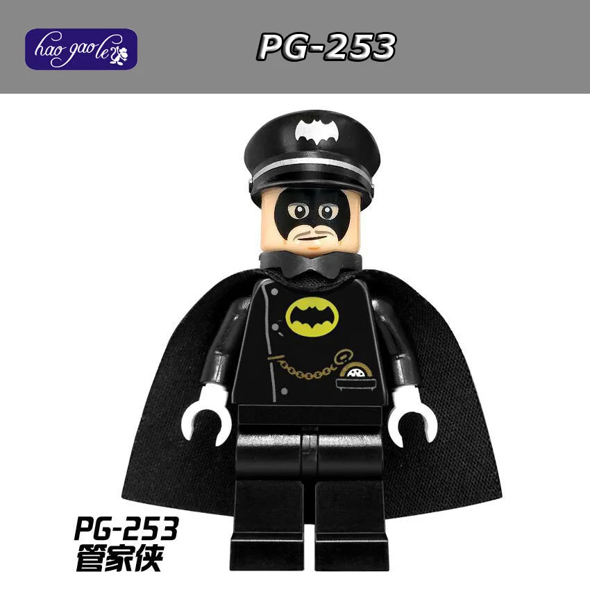 Хао gao Le 50 шт./лот PG253 стюард человек Альфред фигурку Super Heroes строительные блоки