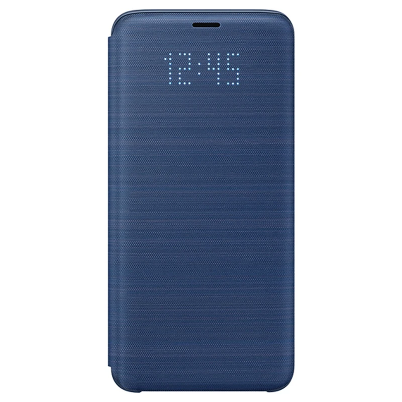 Blue samsung светодиодный защитный чехол для телефона для samsung Galaxy S9 G9600 S9+ Plus G9650 функция сна карман для карт - Цвет: Blue