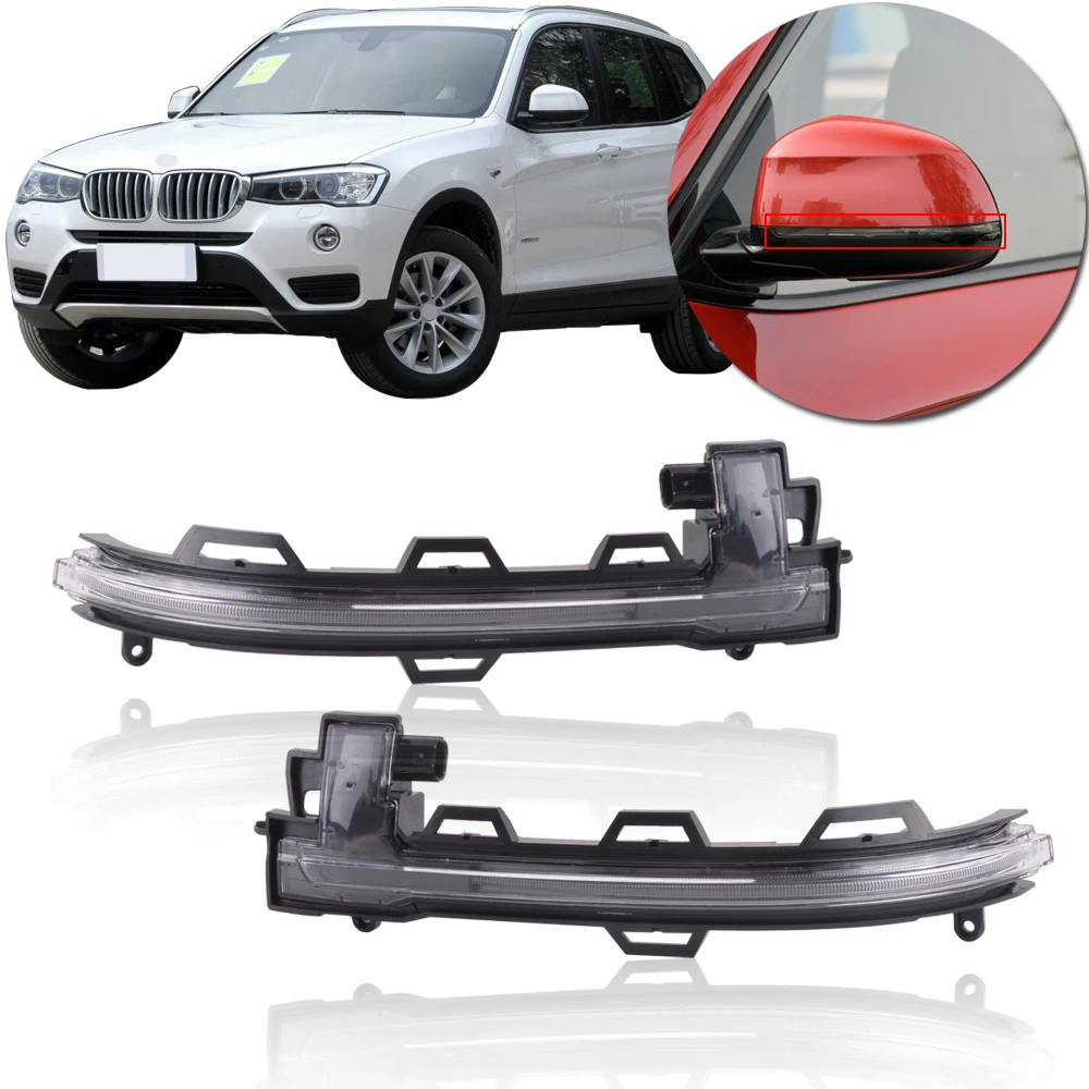 CAPQX для BMW X3 2011 2014 X4 2016 X5 X6 внешнее зеркало заднего вида светодиодная сигнальная