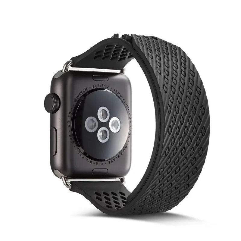 Мягкий силиконовый ремешок для часов Apple Watch 4 3 2 Iwatch 42 мм/38 мм Новый Простой