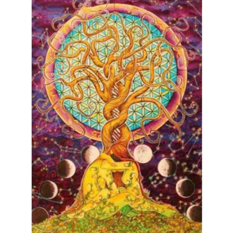 Psychedelic Of The Tree Life картина Алмазная крестиком Dtitch набор мозаика в