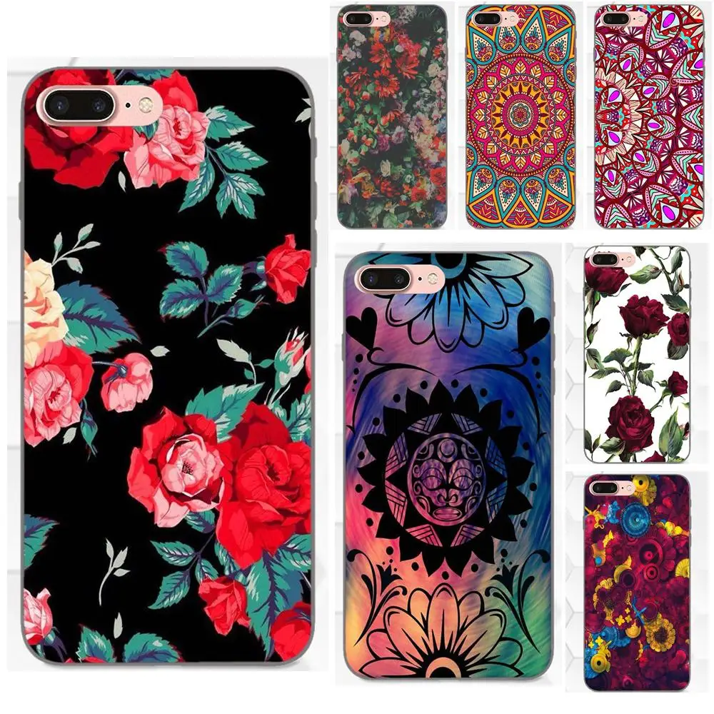 Роскошный защитный чехол сделай сам для телефона красная Цветочная абстрактная