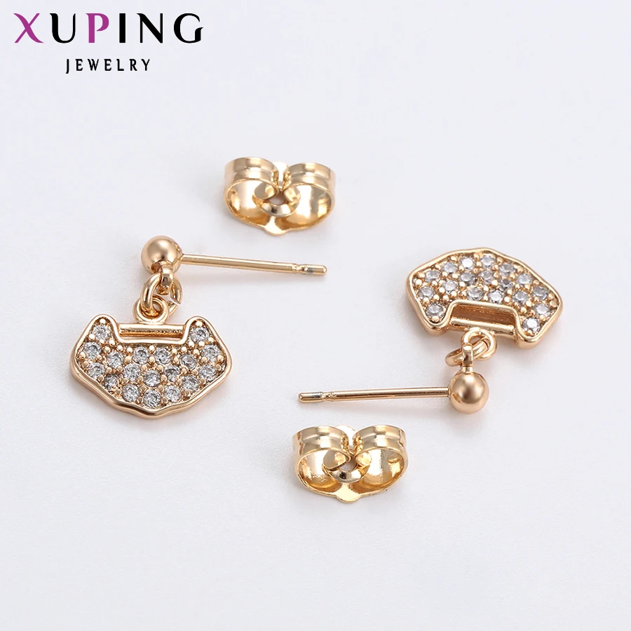 Xuping модные простые серьги новый дизайн позолоченные ювелирные изделия для