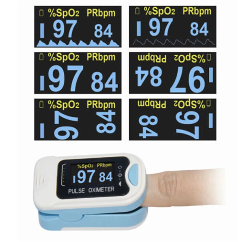 Пульсоксиметр на кончик пальца SPO2 PR OLED дисплей|fingertip pulse oximeter|monitor oledpulse oximeter |