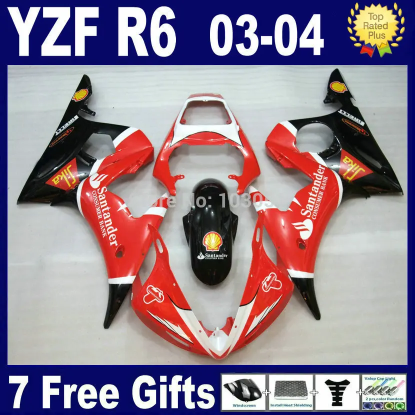 Индивидуальные дорожные гоночные комплекты обтекателей для Yamaha R6s Сантандер 03 04
