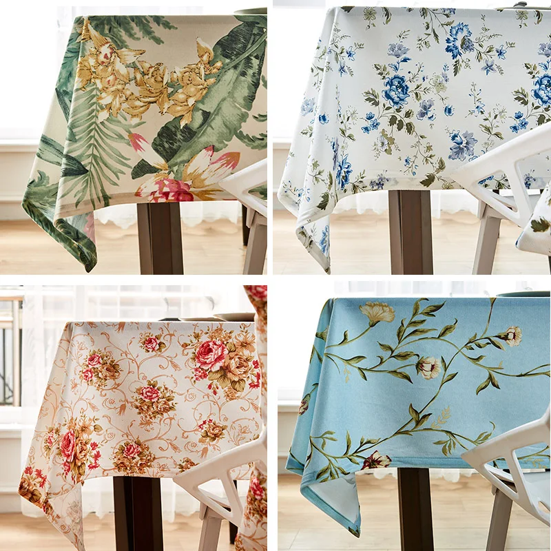 Скатерть Цветочная скатерть для обеденного стола вечерние украшения подгузник