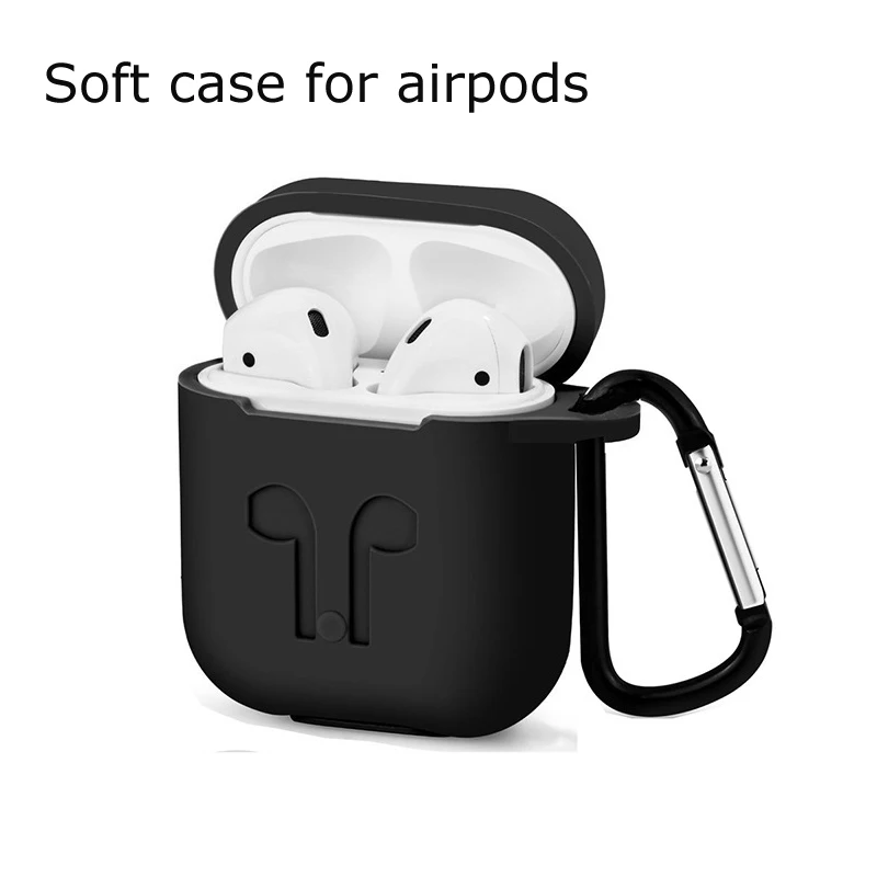 Противоударный силиконовый чехол для Apple Airpods мягкий телефона противоударный