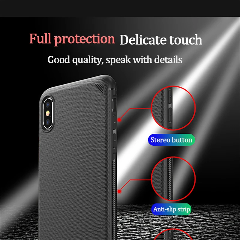 Ультра мягкая TPU чехол для iPhone 8 X XS Max роскошные матовые царапинам Чехлы 7 6 6S плюс XR