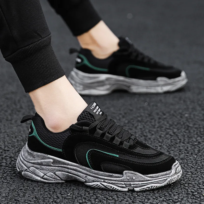 Ins Men's Shoes Spring 2019 New Korean Edition Fashion Sports Leisure Board Running Everything Daddy Summer | Обувь