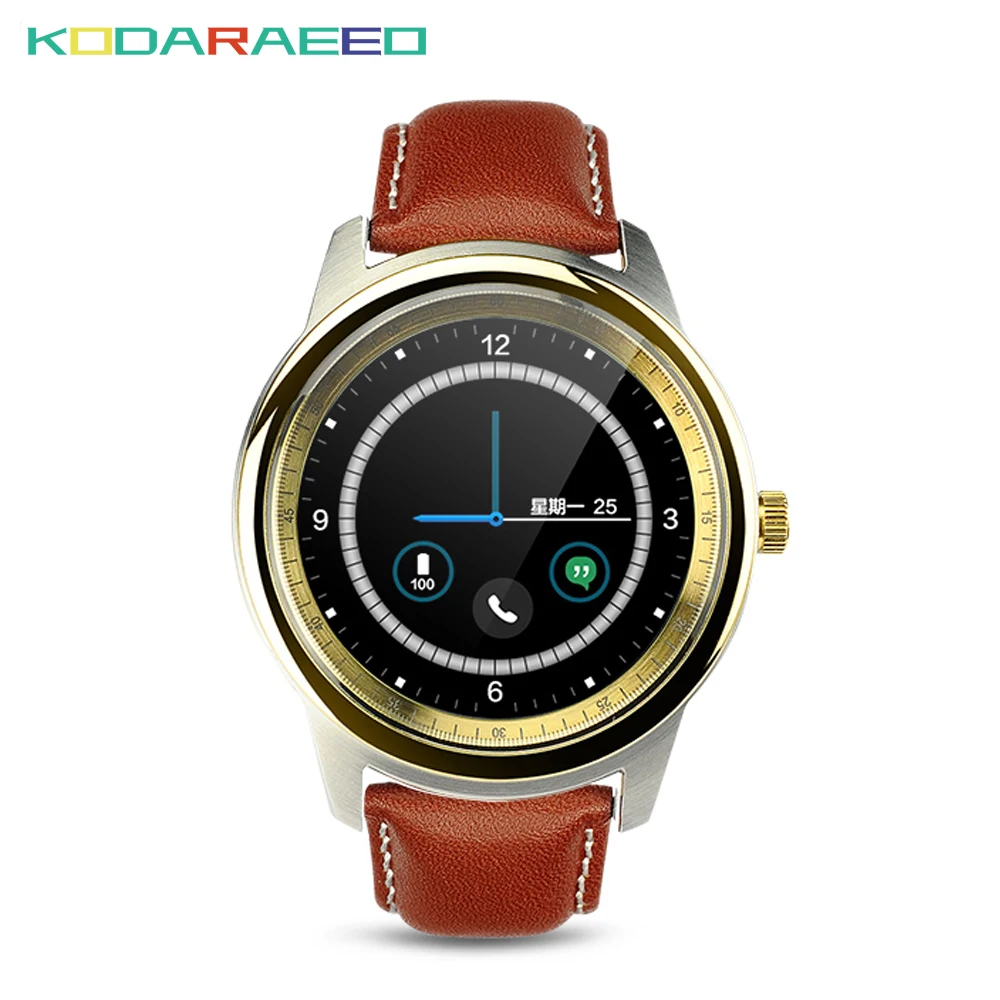 DM365 Смарт часы MTK2502A Full HD ips емкостный Сенсорный экран Bluetooth 4 0 Поддержка Android и IOS