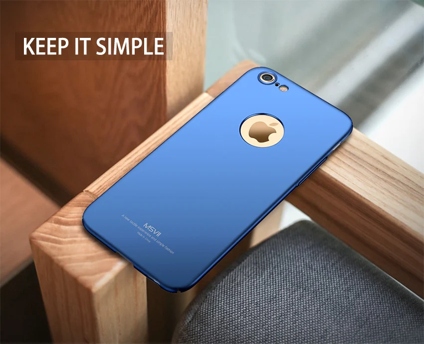 Чехол для iPhone 6 6S чехол для Apple iPhone 6 S 6S Plus чехол Msvii роскошный тонкий 360 полная защита PC матовый жесткая задняя крышка