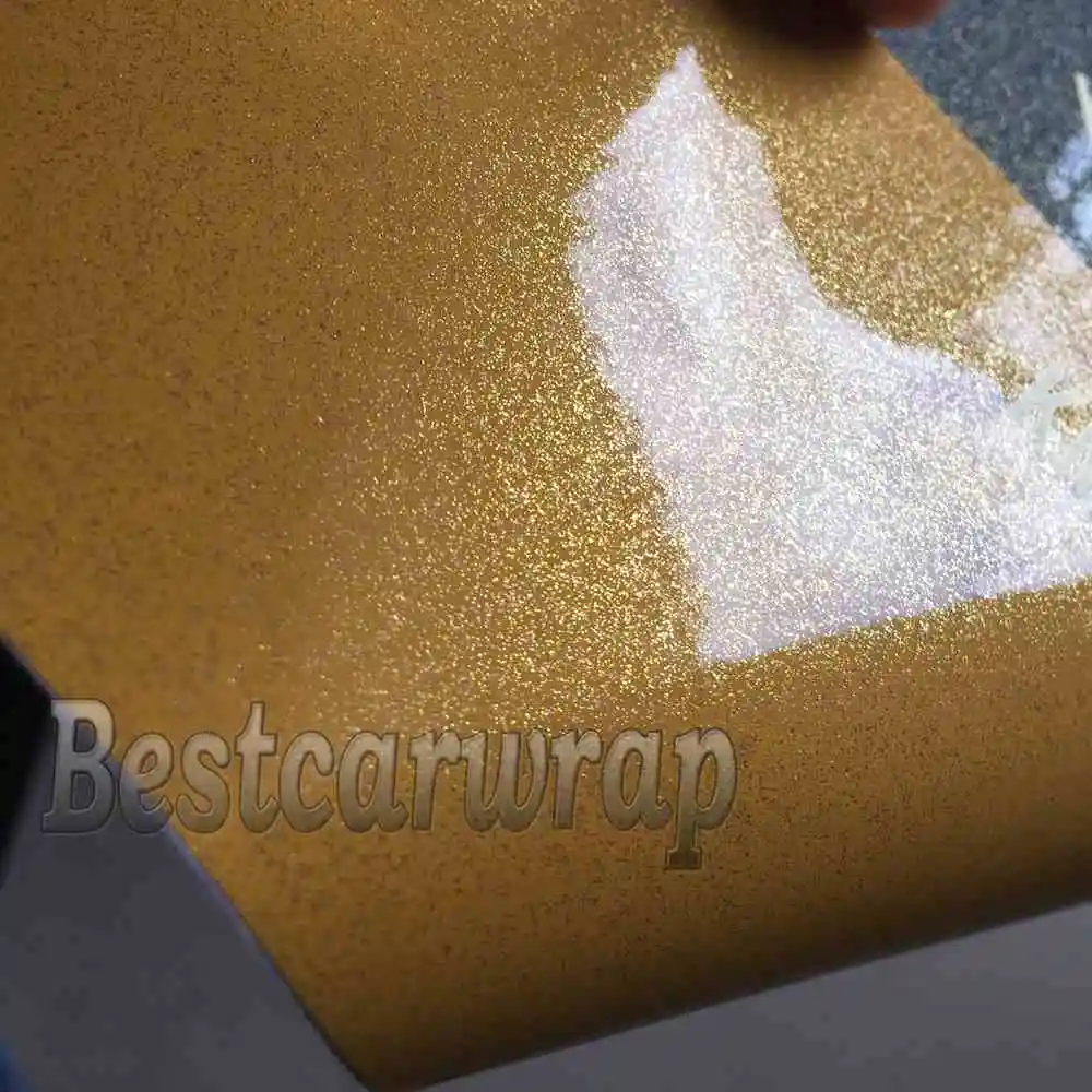 Глянцевая блестящая виниловая переключатель оранжевого и золотого цвета для