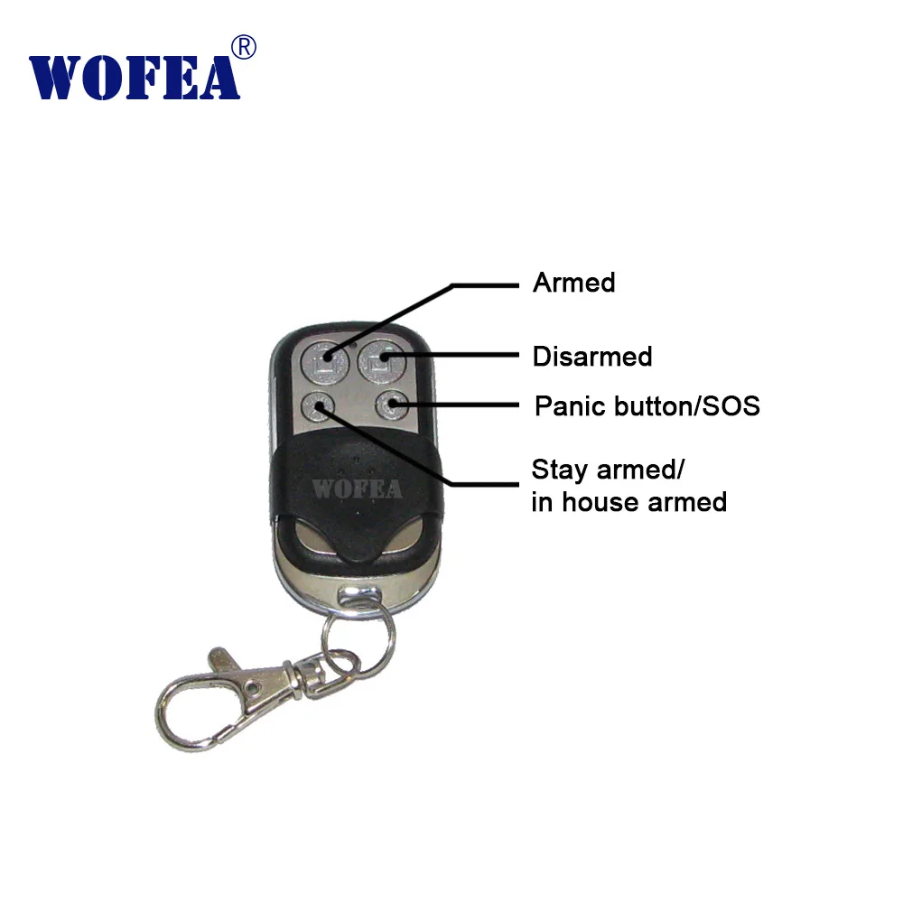 Wofea Wi-Fi GSM сигнализация беспроводной пульт дистанционного управления обучающий код 1527 433 МГц