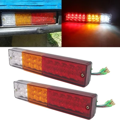 20 LEDS A MODEL Marlaa 2 шт. 8 19 46 75 светодиодов задний стоп-сигнал для прицепа грузовика караван лодки автомобиля 1 пара 12 В/24 В Ван автомобиля задний сигнальный фонарь - Цвет: 20 LEDS A MODEL