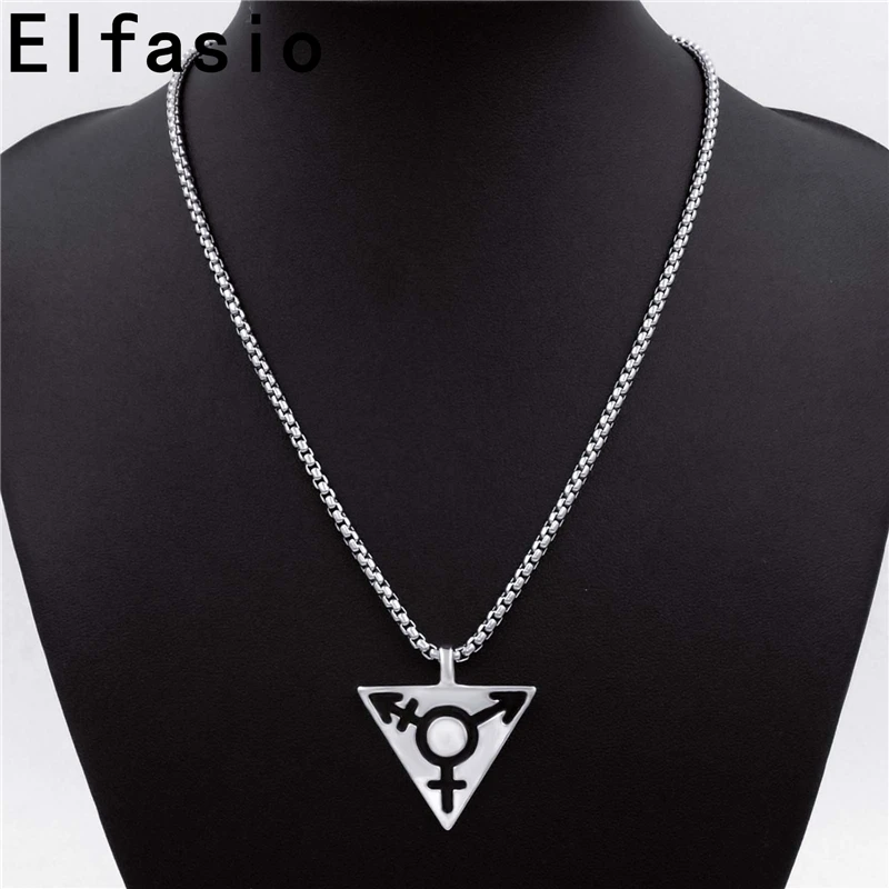 Цепочка с подвеской для бисексуалов 18-30 дюймов из нержавеющей стали